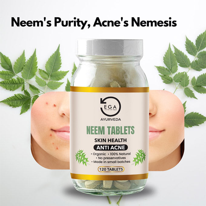 organic neem tablets for skin health and anti-acne