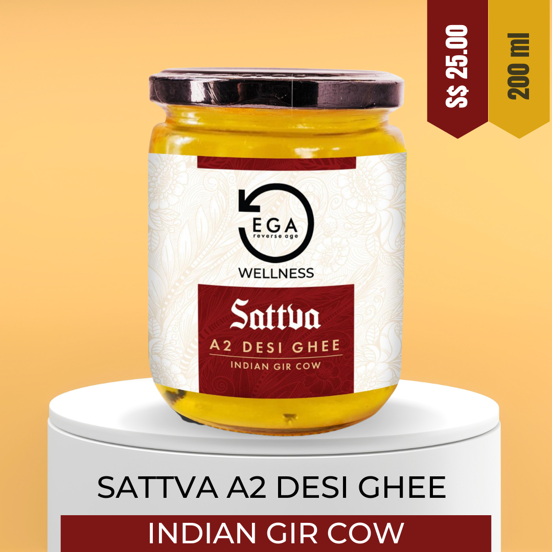 Indian Gir Cow Organic Ghee Sattva - Hand Churned
