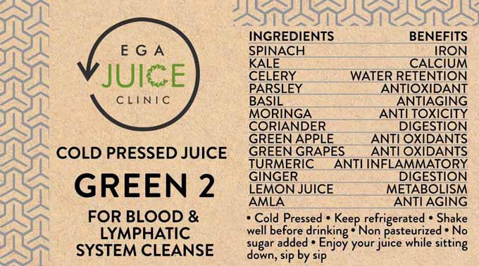 green 2 juice in pitta juice cleanse pack