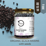 Load image into Gallery viewer, Organic Black raisins with seeds