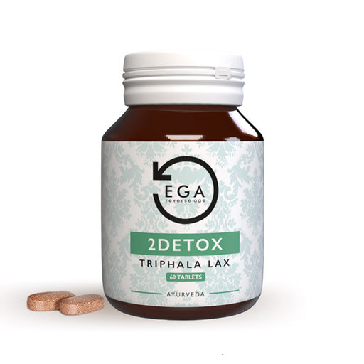 our new improved triphala lax tablets in a bottle