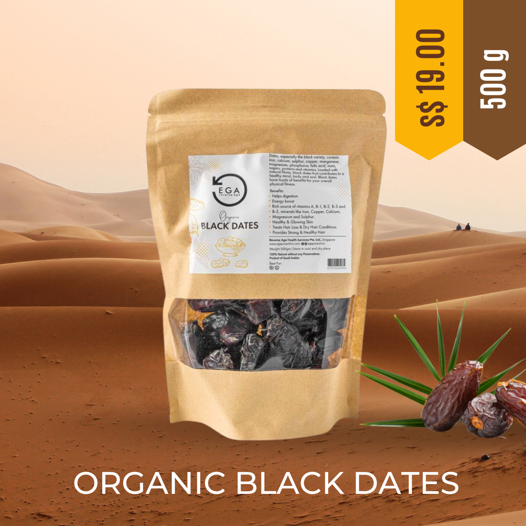 Organic Black Dates 500gms