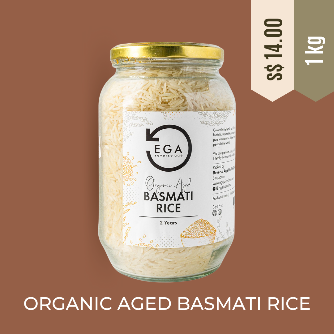 Buy Organic Basmati Rice in Singapore [Aged 2 Yrs] | EGA Ayurveda