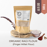Load image into Gallery viewer, Organic Sprouted Ragi Flour (Finger Millet) 500gm
