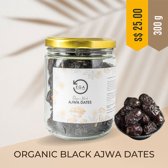 organic black ajwa dates 300gm in singapore