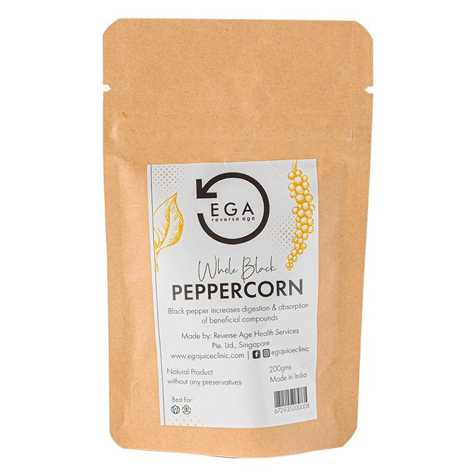 Organic Whole Black Peppercorn 20 gm