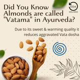 Load image into Gallery viewer, almonds called vatama in ayurveda