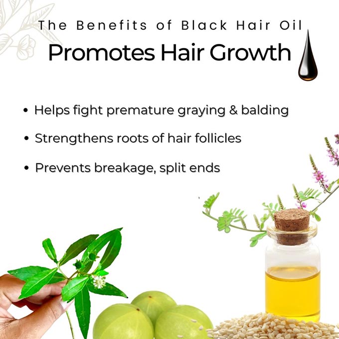 benefits of cold weather hair oil for premature graying, balding, strengthening hair follicles and peventing breakage and split ends 