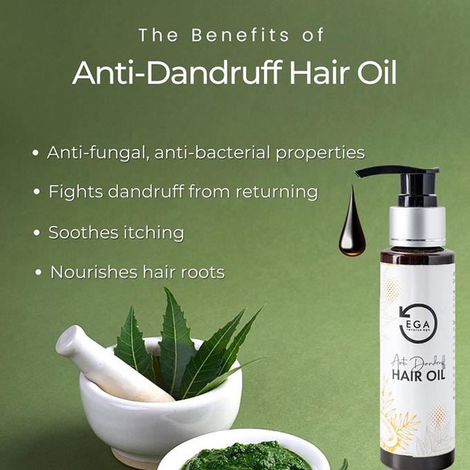 benefits of natural anti-dandruff hair oil