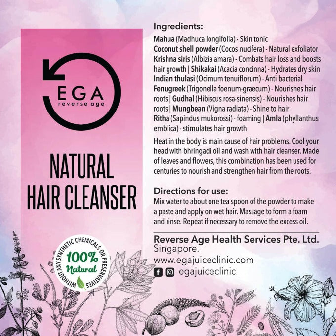 How to use natural hair cleanser with mahua, thulasi, shikakai