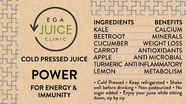 Cold Pressed Juice Power For Energy & Immunity