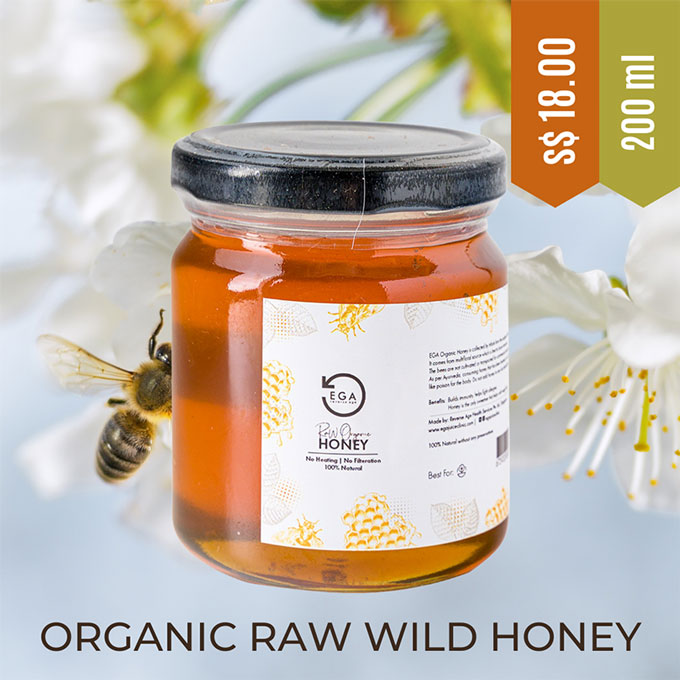 200 ml pure raw wild honey from forests of India