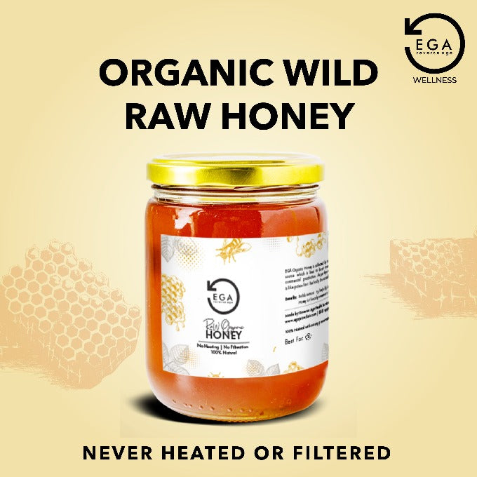 organic wild raw honey is never heated or filtered