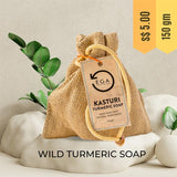 Load image into Gallery viewer, hand made wild turmeric soap 150gm singapore