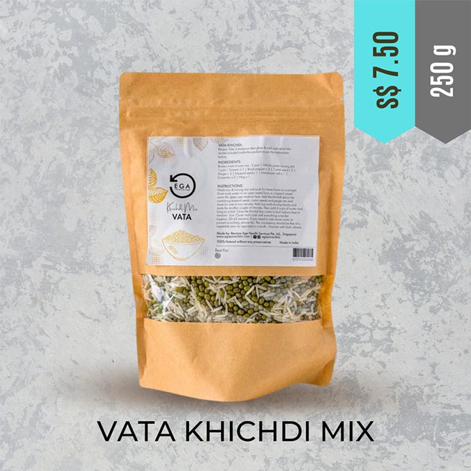 Vata Khichdi spice mix is available at EGA Stores in singapore